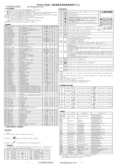 WR58L Fully Automatic High-Lift Machine Series User Manual