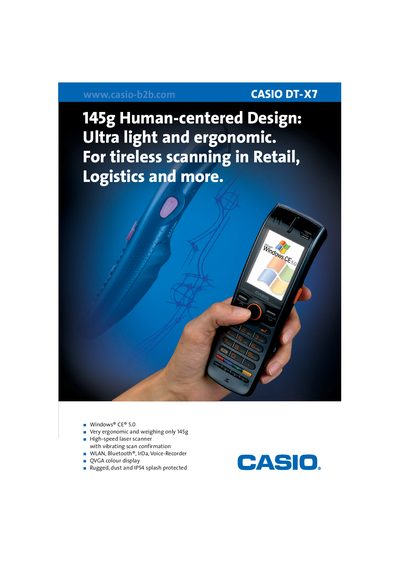 Casio DT-X7 User Manual - cover page
