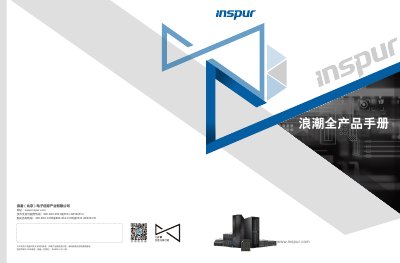 Inspur NF8260M5 Server Product Manual - cover page