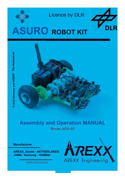 AREXX ARX-03 Assembly and Operation Manual - cover page