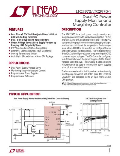 Linear Technology LTC2970/LTC2970-1 Datasheet - cover page