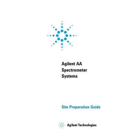 Agilent Technologies AA Systems Site Preparation Guide - cover page