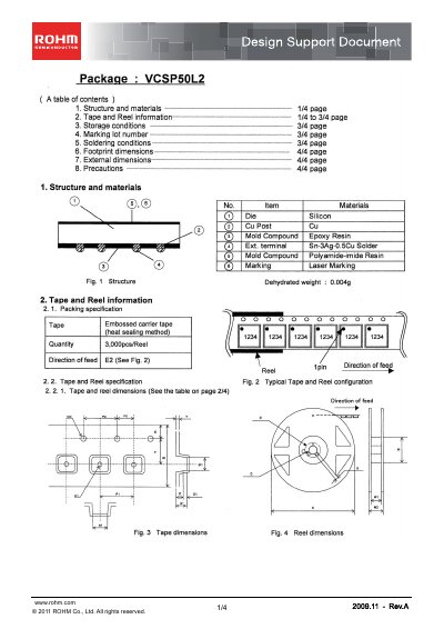 ROHM VCSP50L2 Design Support Document - cover page