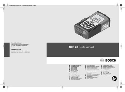 BOSCH D-70745 handbook