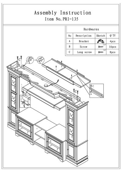 PRI 135 Assembly Instruction - cover page