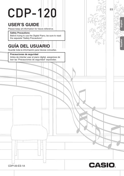 Casio CDP-120 Digital Piano User's Guide