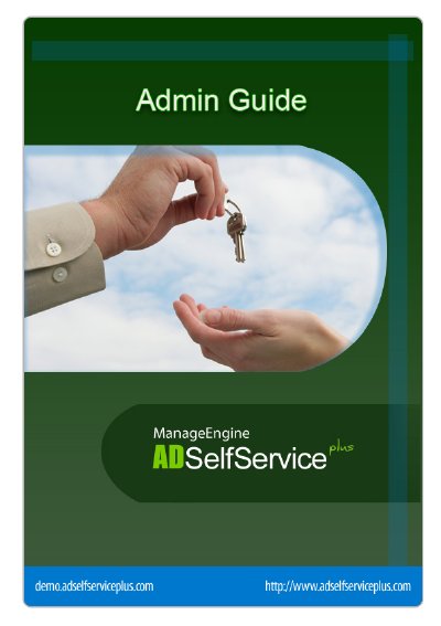 ManageEngine ADSelfService Plus Admin Guide - cover page