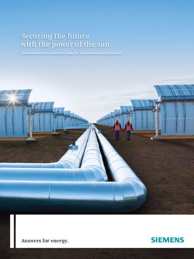 Siemens Solar Power Solutions Product Leaflet - cover page