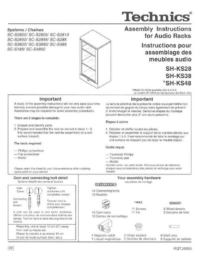 Technics SH-KS28/KS38/KS48 Manual - cover page