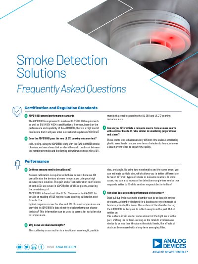 Analog Devices ADPD188BI Smoke Detection Solutions - cover page