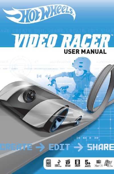 Hot Wheels Video Racer User Manual - cover page