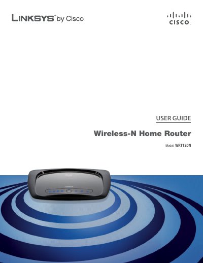 Linksys WRT120N Wireless-N Home Router User Guide - cover page