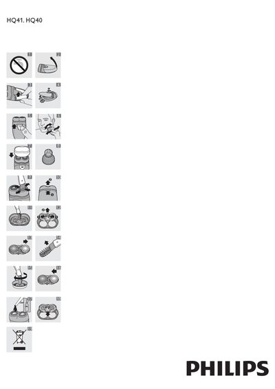 Philips HQ41 HQ40 Shaver User Manual - cover page