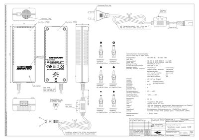 ANSMANN ACPS 2460 Power Supply Datasheet - cover page
