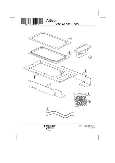 Schneider Altivar VW3 A9 503/504/505 User Manual - cover page