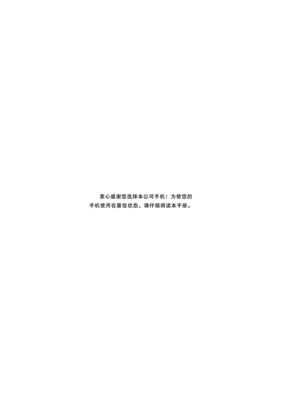 Shenwan Bo Tong Smartphone User Manual - cover page