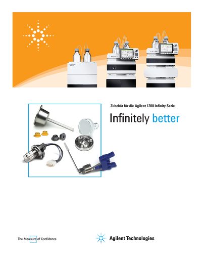 Agilent 1200 Infinity Series Supplies Brochure - cover page