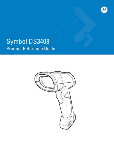 Motorola DS3408 Product Reference Guide - cover page