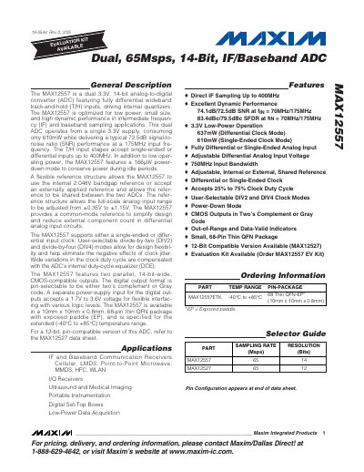 MAXIM MAX12527 handbook(1)(1) - cover page