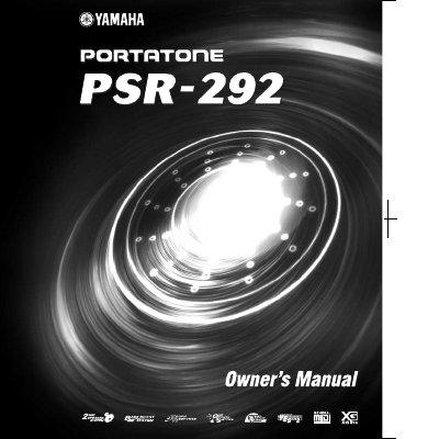 Yamaha PSR-292 Portable Keyboard Owner's Manual - cover page