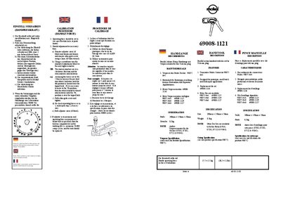 Molex 69008-1121 Parallel Action Hand Tool User Manual - cover page