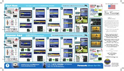 Panasonic VIERA TV First Time Setup Guide - cover page
