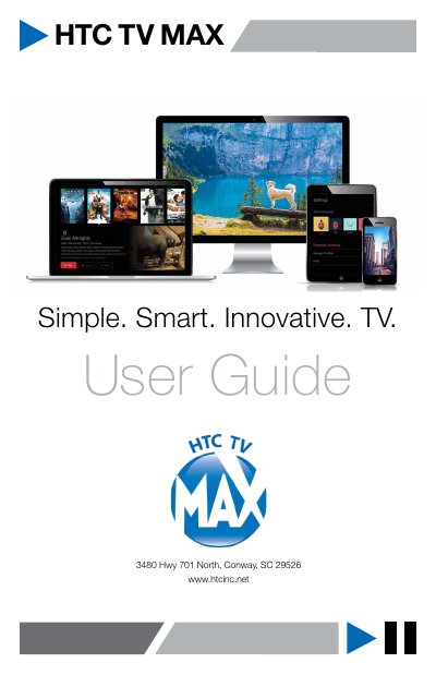 HTC TV MAX User Guide - cover page