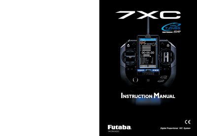Futaba T7XC Instruction Manual - cover page