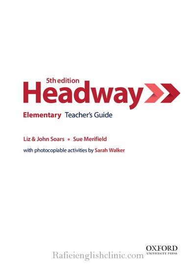 Oxford University Press Headway 5th edition Teacher's Guide