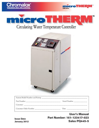 Chromalox CMX Temperature Controller User Manual