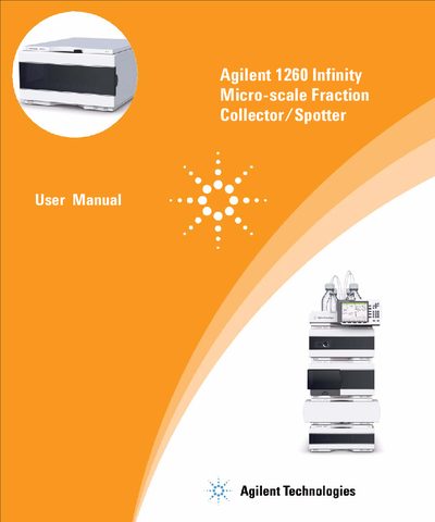 Agilent 1260 Infinity Micro-scale Fraction Collector/Spotter User Manual - cover page
