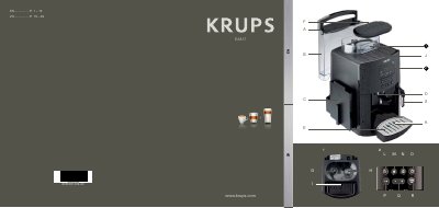Krups EA815 Series Espresso Automatic User Manual - cover page