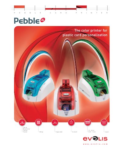 Evolis Pebble 4 Card Printer Product Specification Sheet