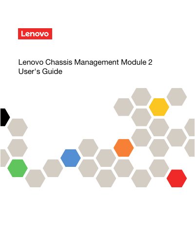 Lenovo Chassis Management Module 2 User's Guide - cover page