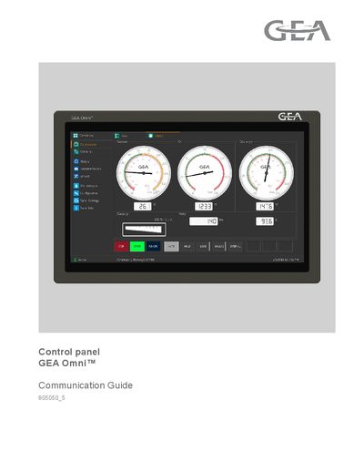 GEA Omni 805050_5 Communication Guide - cover page