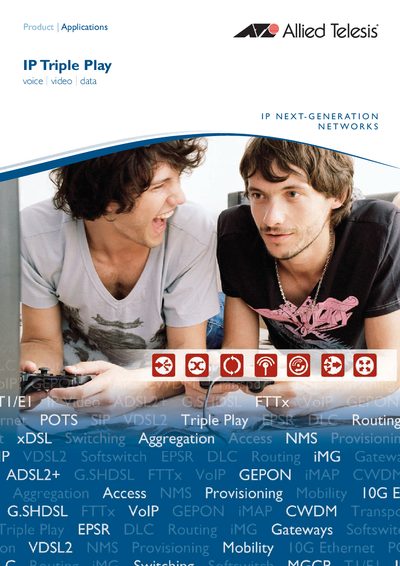 Allied Telesis IP Triple Play Solutions Guide - cover page