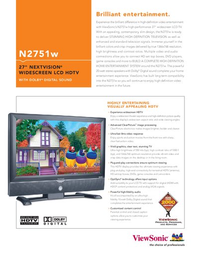 ViewSonic N2751w27 