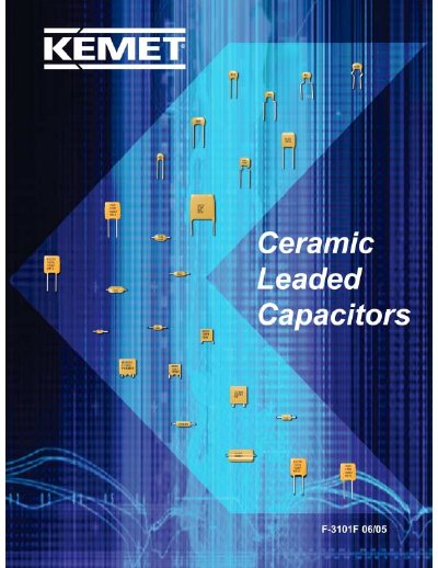 KEMET Multilayer Ceramic Capacitors Axial & Radial Product Leaflet - cover page