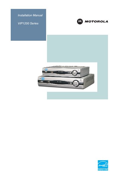 Motorola VIP1200 Series Installation Manual - cover page