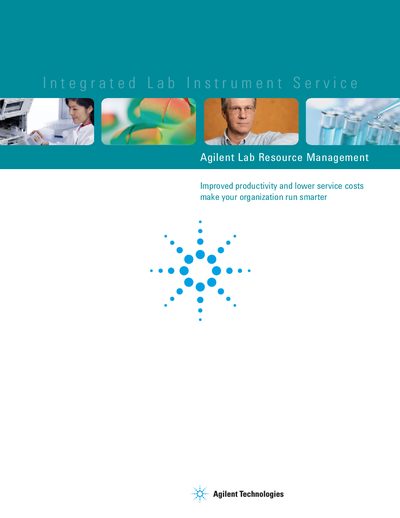 Agilent Lab Resource Management Brochure - cover page