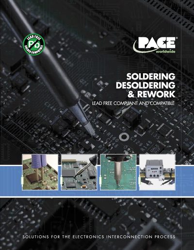 PACE Soldering and Desoldering Rework Systems Product Leaflet - cover page