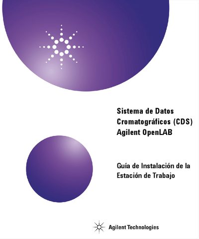 Agilent OpenLAB CDS Workstation Installation Guide - cover page