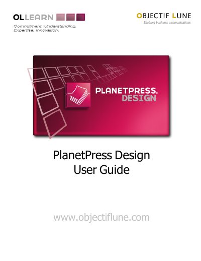 Objectif Lune PlanetPress Design User Guide