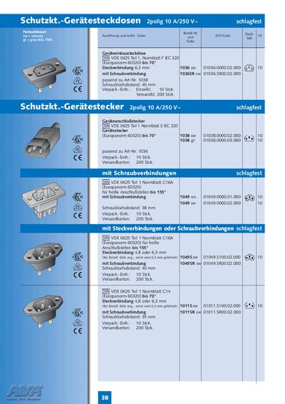 APSA 2-polig 10 A/250 V Protective Socket Handbook - cover page