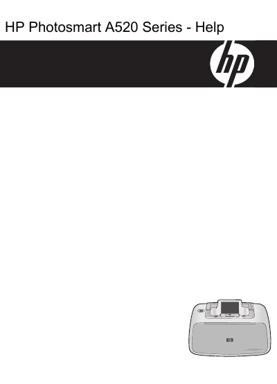 HP Photosmart A520 Series User Manual