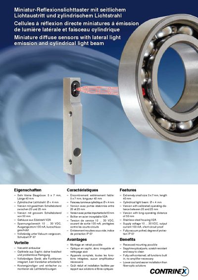 CONTRINEX Abmessungen Dimensions Dimensions: LTK-0507-30# LTK-0507-30#-501  - cover page