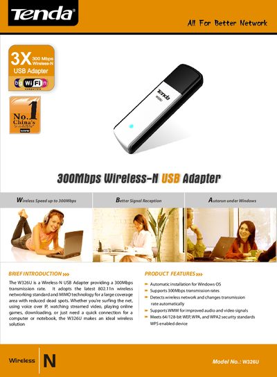 Linksys W326U User Manual - cover page