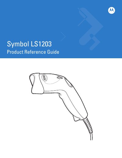 Motorola LS1203 Product Reference Guide - cover page