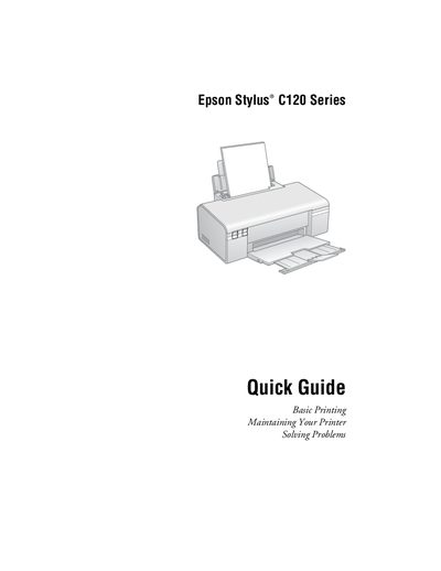 Epson Stylus C120 Series Quick Guide - cover page