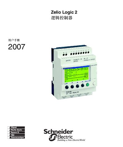 Schneider Electric Zelio Logic 2 User Manual